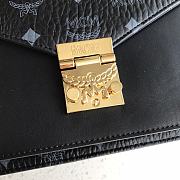 MCM Patriacia Visetos Crossbody Bag In Black MWRAA  - 6