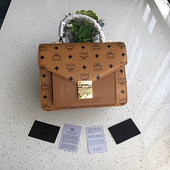 MCM Patriacia Visetos Crossbody Bag In Brown MWRAA 