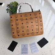 MCM Patriacia Visetos Crossbody Bag In Brown MWRAA  - 5