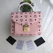 MCM Patriacia Visetos Crossbody Bag In Pink MWRAA - 1