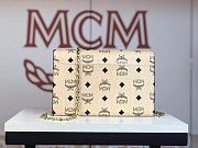 MCM Millie Crossbody Bag In White MWRAA Size 22x15x3cm - 5