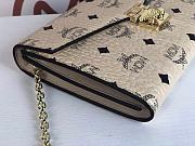 MCM Millie Crossbody Bag In White MWRAA Size 22x15x3cm - 3
