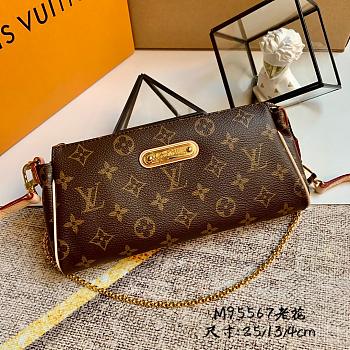 Louis Vuitton Eva Monogram Canvas Clutch 