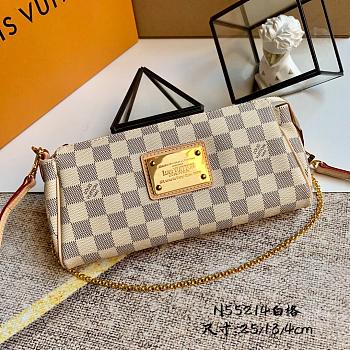 Louis Vuitton Eva Damier Clutch Size 25x4x13cm