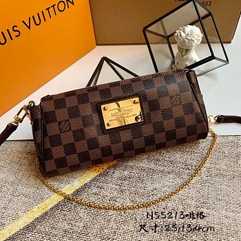 Louis Vuitton Eva Brown Damier Clutch N55213 Size 25x4x13cm