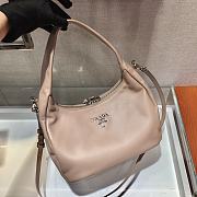 Prada Hobo Leather Bag 1BC132 Size 26x21x9.5cm - 4