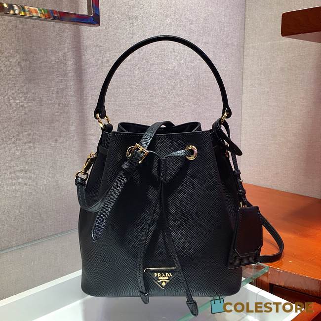 Prada Bucket Bag In Black 1BZ032  - 1