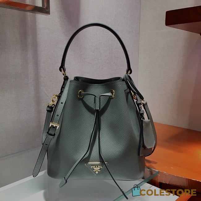 Prada Bucket Bag In Grey 1BZ032 - 1