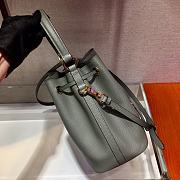 Prada Bucket Bag In Grey 1BZ032 - 5