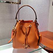 Prada Bucket Bag In Orange 1BZ032 - 1