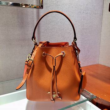 Prada Bucket Bag In Orange 1BZ032