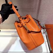 Prada Bucket Bag In Orange 1BZ032 - 6