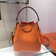 Prada Bucket Bag In Orange 1BZ032 - 2