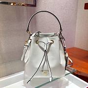 Prada Bucket Bag In White 1BZ032 - 1