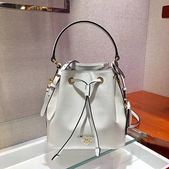 Prada Bucket Bag In White 1BZ032