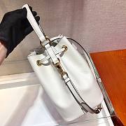 Prada Bucket Bag In White 1BZ032 - 5