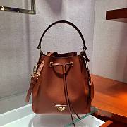 Prada Bucket Bag In Dark Orange 1BZ032  - 1