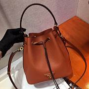 Prada Bucket Bag In Dark Orange 1BZ032  - 6