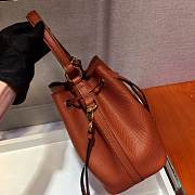 Prada Bucket Bag In Dark Orange 1BZ032  - 5