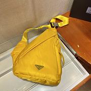 Prada Re-Nylon And Yellow Leather Backpack 2VZ092 - 6