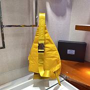 Prada Re-Nylon And Yellow Leather Backpack 2VZ092 - 2
