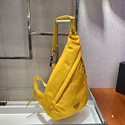 Prada Re-Nylon And Yellow Leather Backpack 2VZ092 - 3