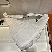 Prada Re-Nylon And White Leather Backpack 2VZ092 Size 26.5x37.5cm - 6