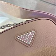 Prada Saffiano Leather Mini Bag In Pink 1BH183  - 6