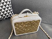 Chanel Vanity Sheepskin & Gold Plated Metal White AS2900 Size - 3