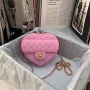Chanel 22S Heart Bag In Rose Pink AS2061  - 1