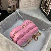 Chanel 22S Heart Bag In Rose Pink AS2061  - 5