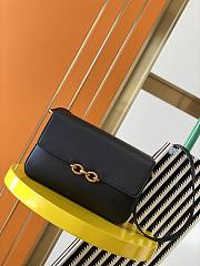 YSL Le Maillon Satchel In Black Smooth Leather 64979 - 1
