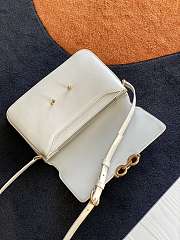 YSL Le Maillon Satchel In White Smooth Leather 64979  - 6