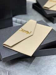 YSL Monogram Clutch In Beige 565739 - 2
