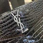 YSL Monogram Clutch In Cro Leather 565739 Size 27×16×2cm - 4