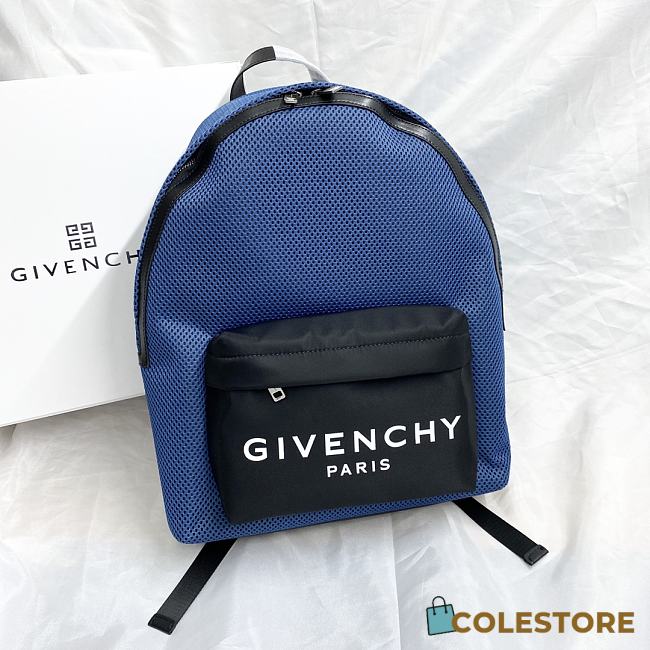 Givenchy Nylon Fabric Backpack In Blue  - 1