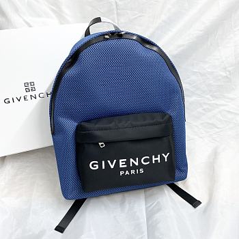 Givenchy Nylon Fabric Backpack In Blue 