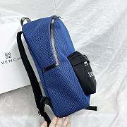 Givenchy Nylon Fabric Backpack In Blue  - 3