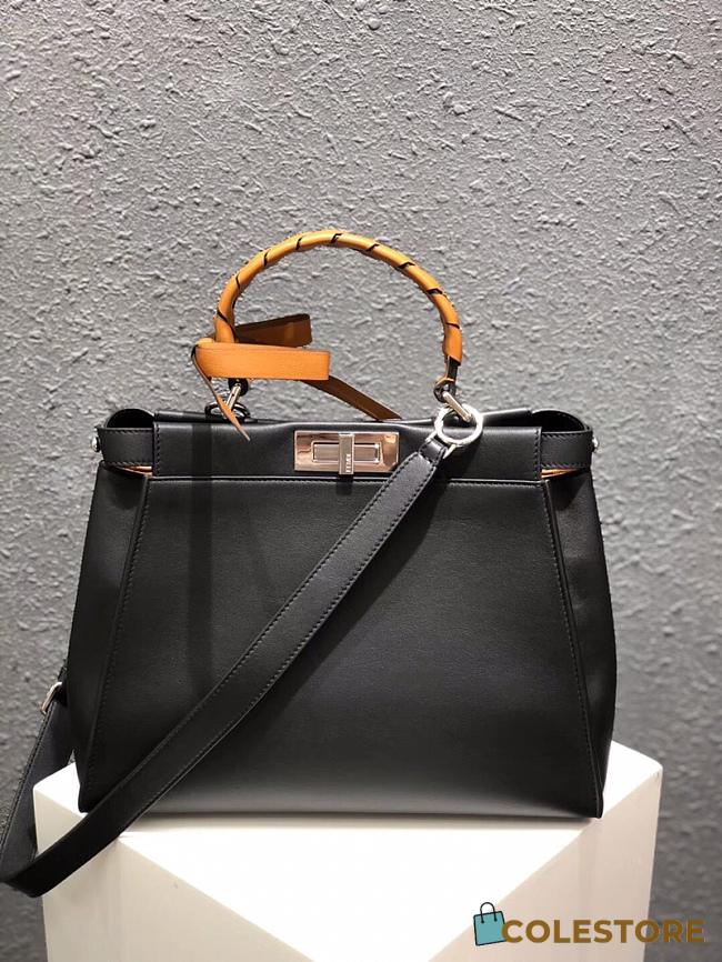Fendi Peekaboo Black Selleria Bag 8BN29  - 1