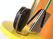 YSL Vinyle Quilted Bag In Black Logo 61043 Size 17x17x5.5cm - 6