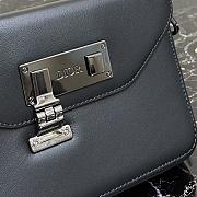 Dior Clutch Bag In Black Smooth Cow Leather  - 4