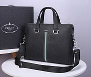 Prada Briefcase In Black 81189 - 6