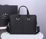 Prada Briefcase In Black 81189 - 5