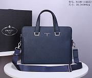 Prada Briefcase In Blue 81189-1 - 1