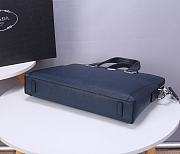 Prada Briefcase In Blue 81189-1 - 3