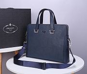 Prada Briefcase In Blue 81189-1 - 5