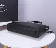 Prada Briefcase In Black 81189-1  - 6