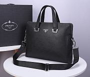 Prada Briefcase In Black 81189-1  - 3