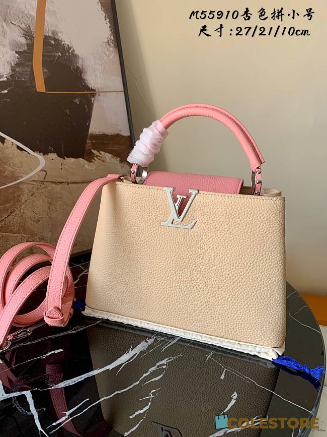 Louis Vuitton Capucine Beige & Pink M55910  - 1