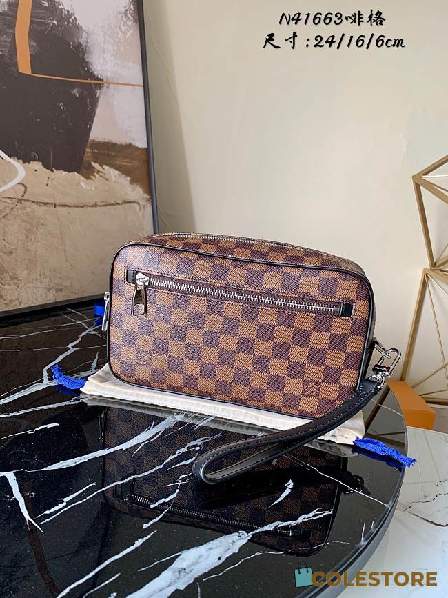Louis Vuitton Damier Ebene Clutch N41663  - 1